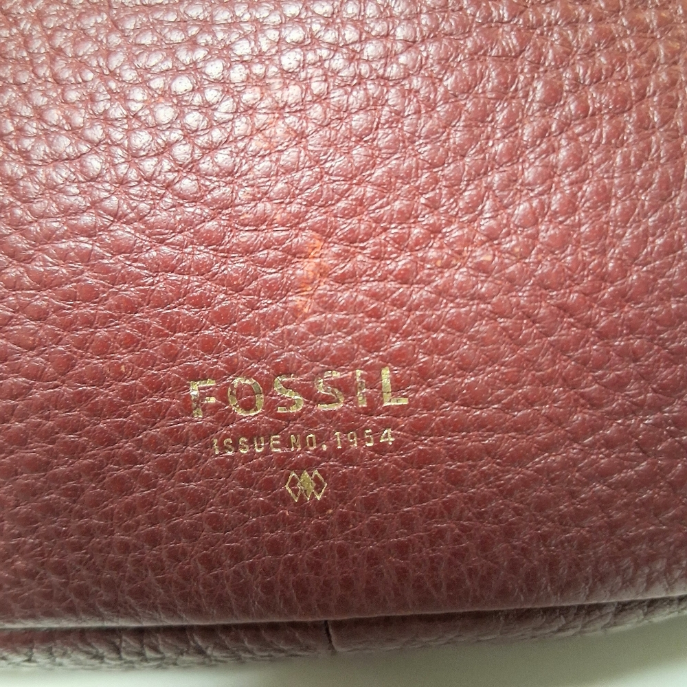 Fossil Brown Leather Crossbody Bag - Picture 6 of 10